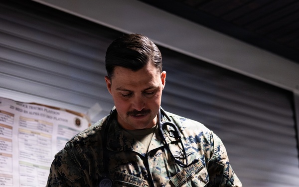 U.S. Navy Sailors execute a mass casualty event during during bilateral training exercise