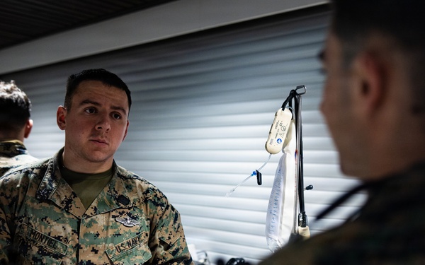 U.S. Navy Sailors execute a mass casualty event during during bilateral training exercise