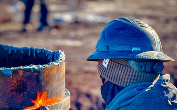 Steelworkers in Action on the Ice