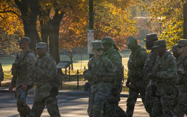 A Mississippi National Guard Airman gets promoted in front of the White House
