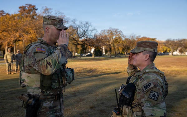 A Mississippi National Guard Airman gets promoted in front of the White House