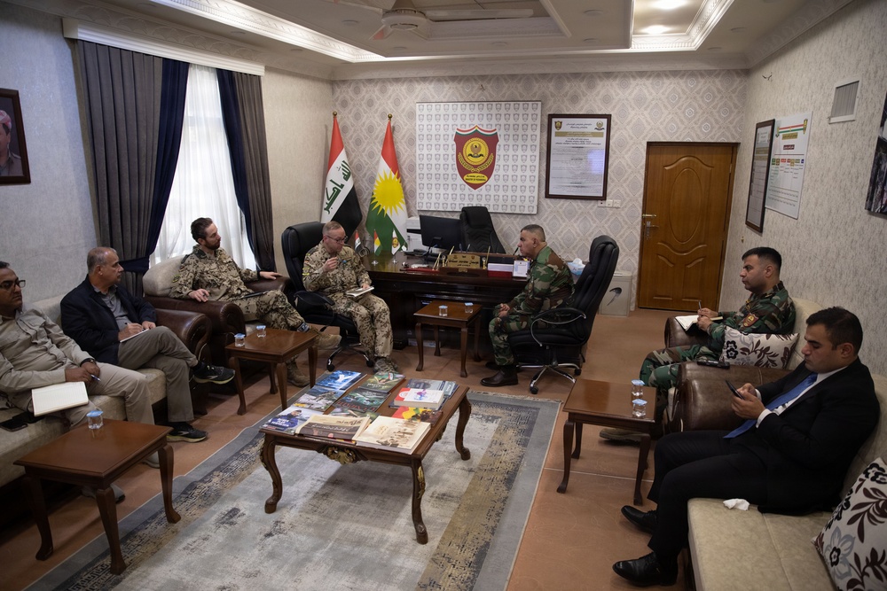 Joint Operational Command Advisory Team- North leads coordination with Director of Peshmerga General Directorate of Media and National Awareness