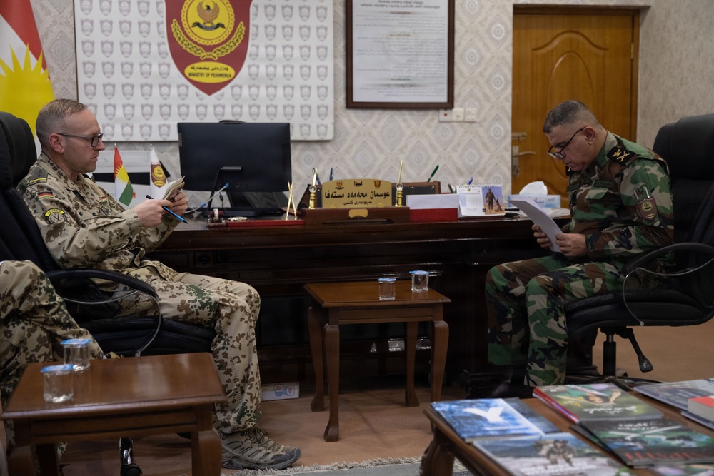 Joint Operational Command Advisory Team- North leads coordination with Director of Peshmerga General Directorate of Media and National Awareness