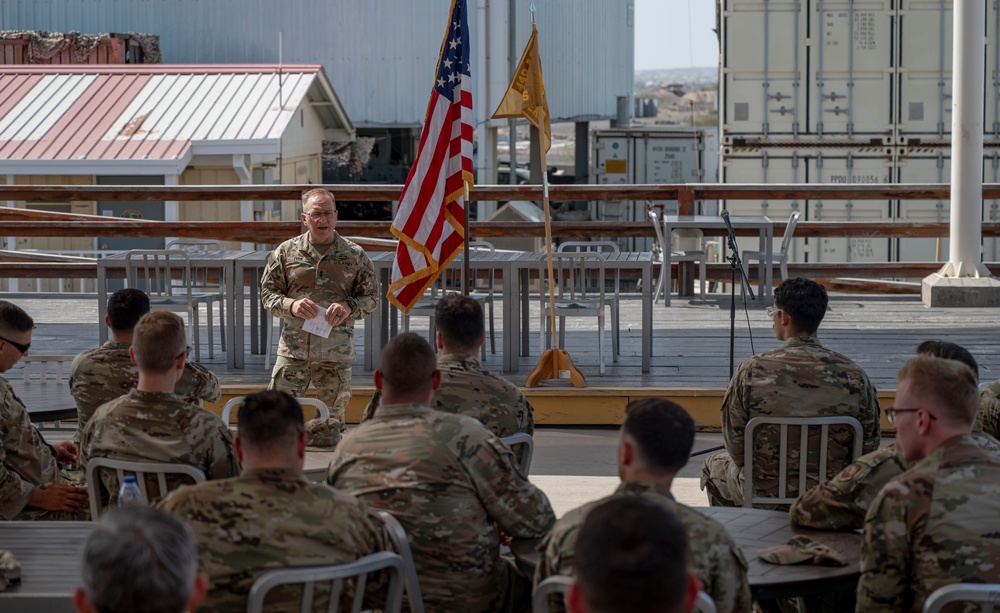 The Adjutant General of the Connecticut National Guard Engages with 75th EAS Airmen, Recognizes Their Contributions to the Mission