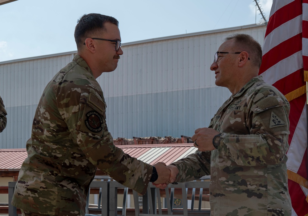 The Adjutant General of the Connecticut National Guard Engages with 75th EAS Airmen, Recognizes Their Contributions to the Mission