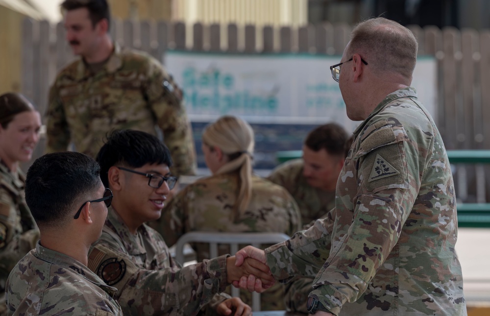 The Adjutant General of the Connecticut National Guard Engages with 75th EAS Airmen, Recognizes Their Contributions to the Mission