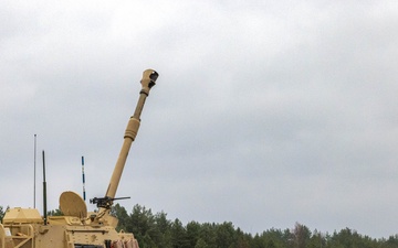 U.S. Soldiers prepare to conduct the Artillery Gunnery Table VI