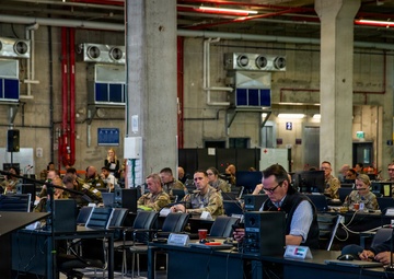 Humanitarian aid observation inside the Civil-Military Coordination Center