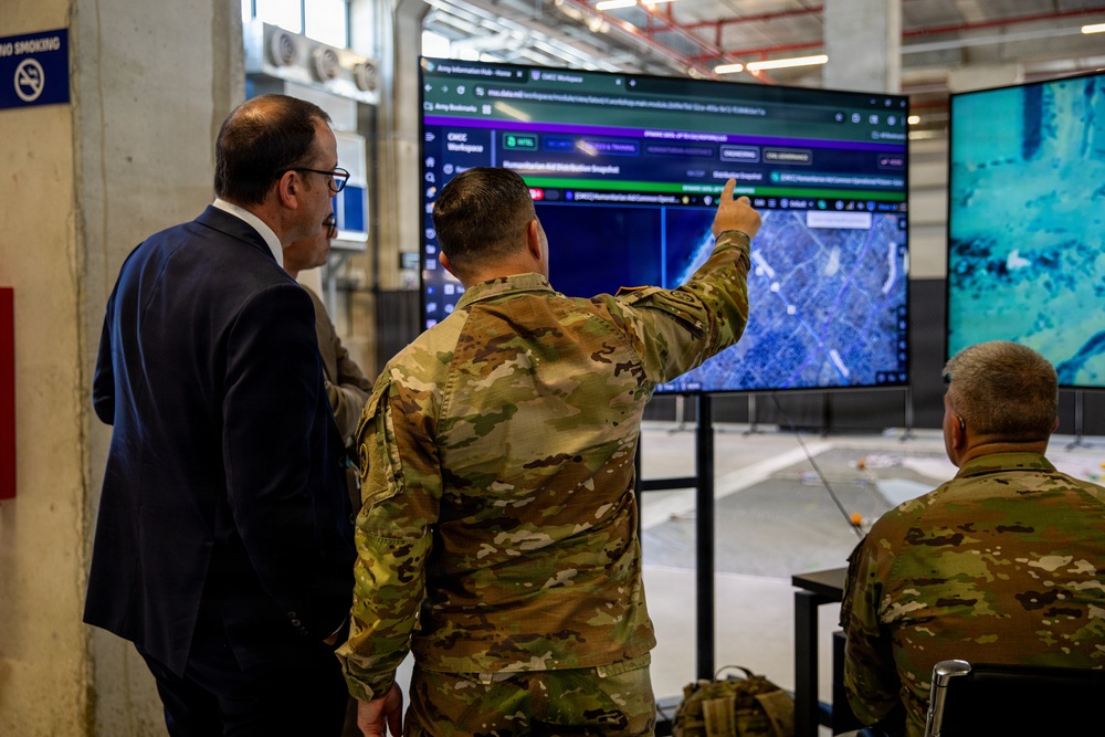 Humanitarian Aid Route Observation Inside the Civil-Military Coordination Center