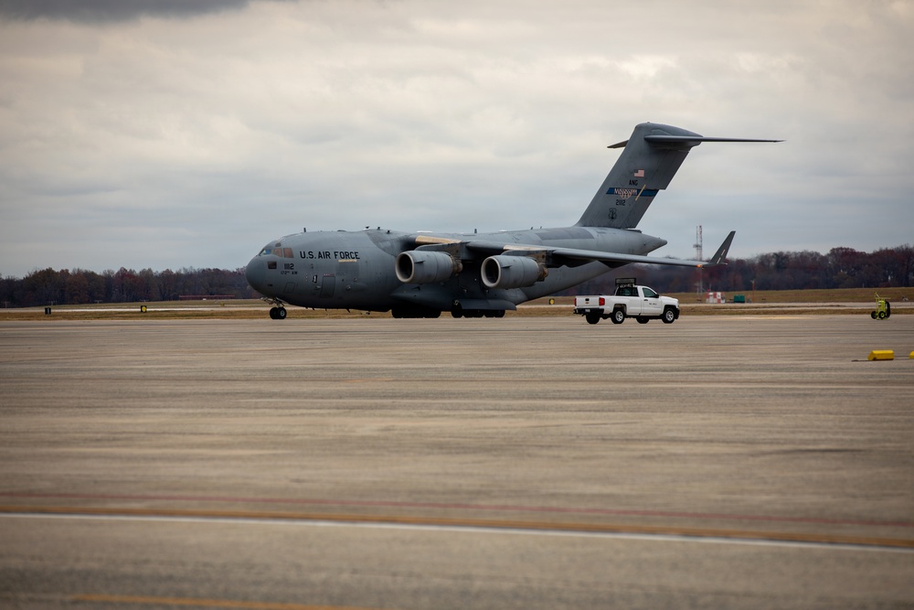 Mississippi National Guard service members with the 223rd Engineer Battalion Start their mission in Washington, D.C.
