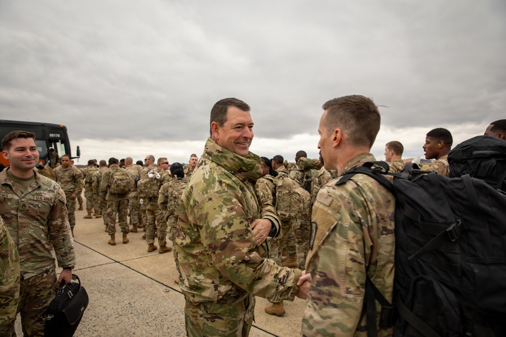 Mississippi National Guard service members with the 223rd Engineer Battalion Start their mission in Washington, D.C.