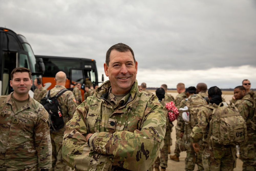 Mississippi National Guard service members with the 223rd Engineer Battalion Start their mission in Washington, D.C.