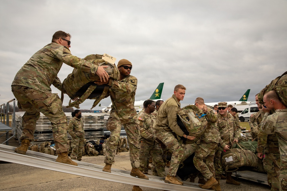Mississippi National Guard service members with the 223rd Engineer Battalion Start their mission in Washington, D.C.