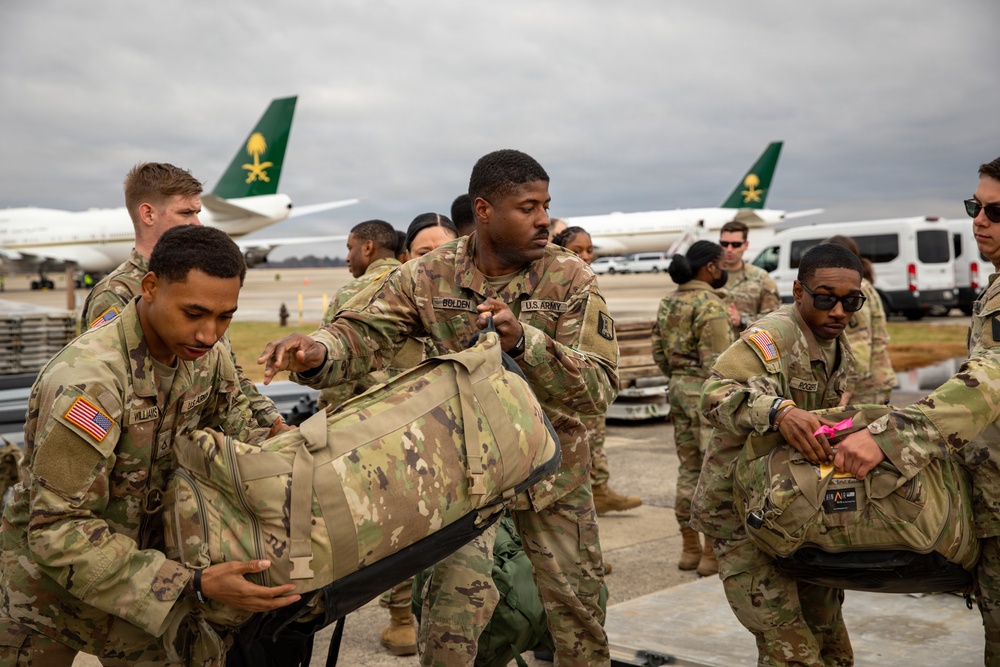 Mississippi National Guard service members with the 223rd Engineer Battalion Start their mission in Washington, D.C.