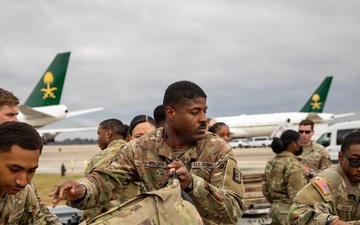 Mississippi National Guard service members with the 223rd Engineer Battalion Start their mission in Washington, D.C.