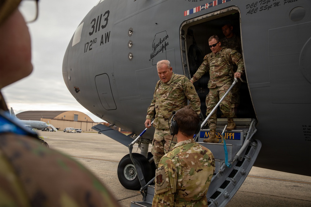 Mississippi National Guard service members with the 223rd Engineer Battalion Start their mission in Washington, D.C.