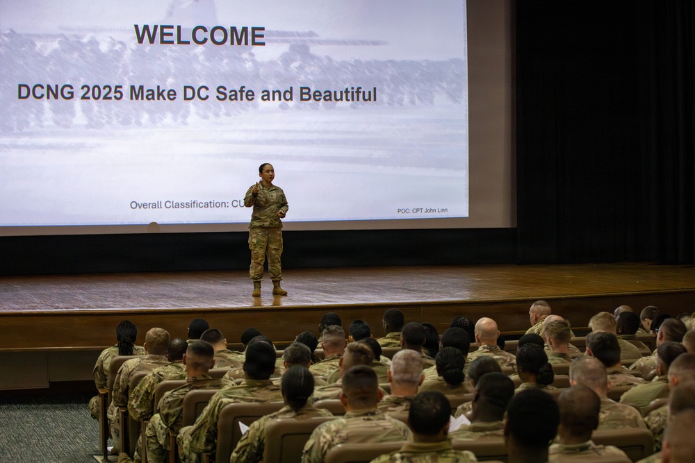 Mississippi National Guard service members with the 223rd Engineer Battalion Start their mission in Washington, D.C.