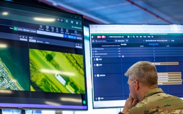 Humanitarian aid observation inside the Civil-Military Coordination Center