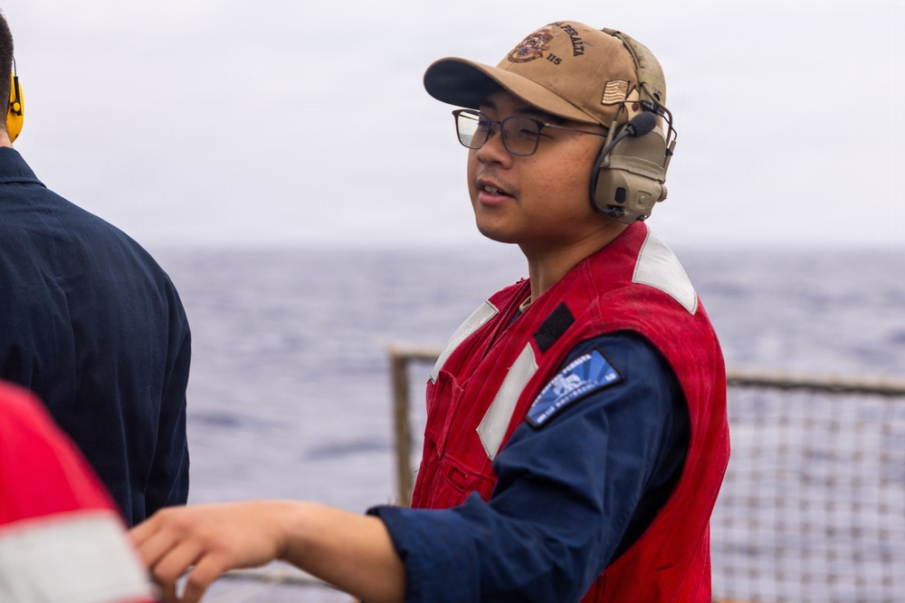 USS Rafael Peralta (DDG 115) Small Arms Live-Fire Drill