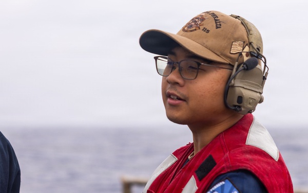 USS Rafael Peralta (DDG 115) Small Arms Live-Fire Drill
