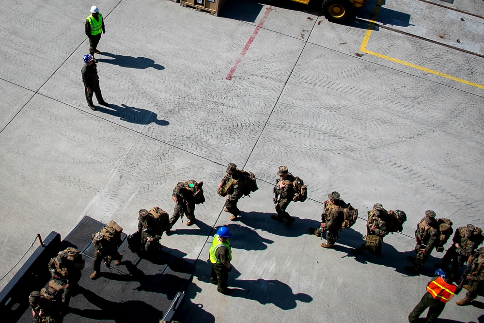 31st Marine Expeditionary Unit Embark USS Tripoli