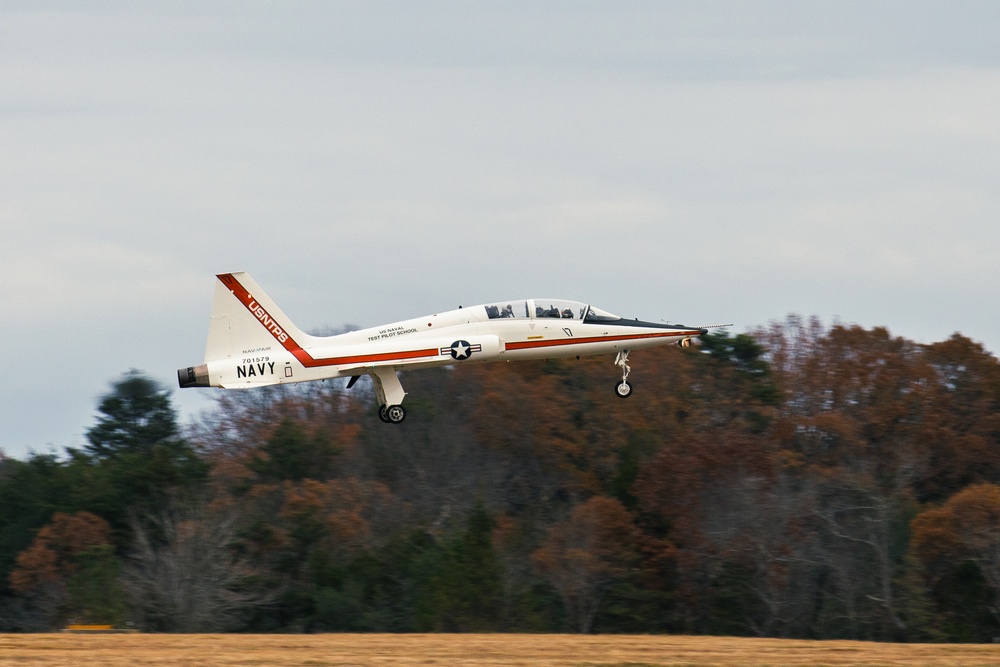 United States Navy Test Pilot School conducts flight operations