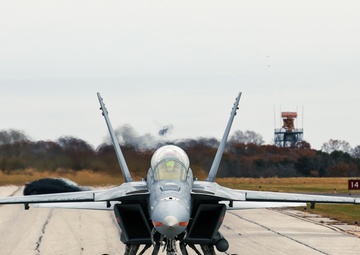 United States Navy Test Pilot School conducts flight operations