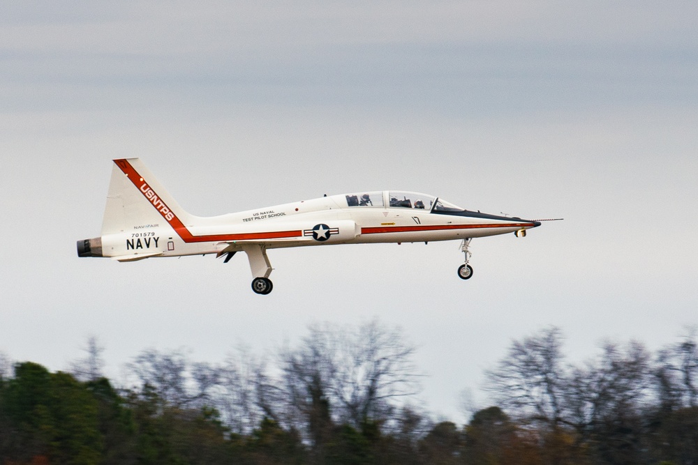 United States Navy Test Pilot School conducts flight operations