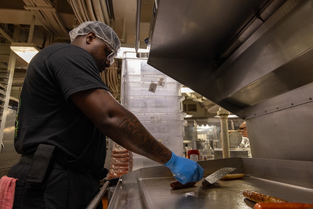 Abraham Lincoln conducts routine operations