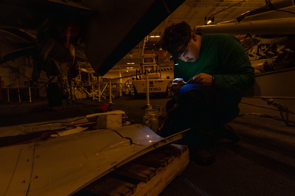 Abraham Lincoln conducts routine operations