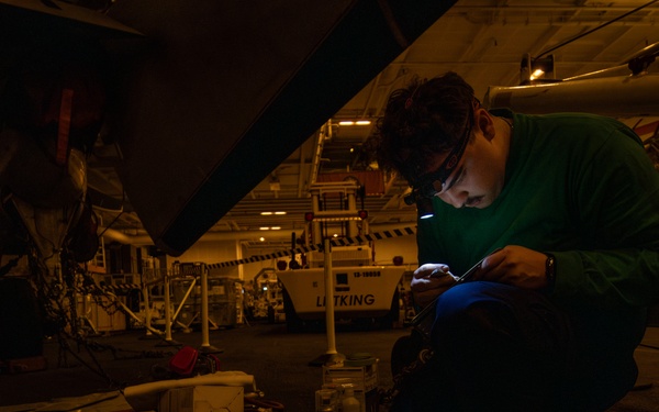 Abraham Lincoln conducts routine operations