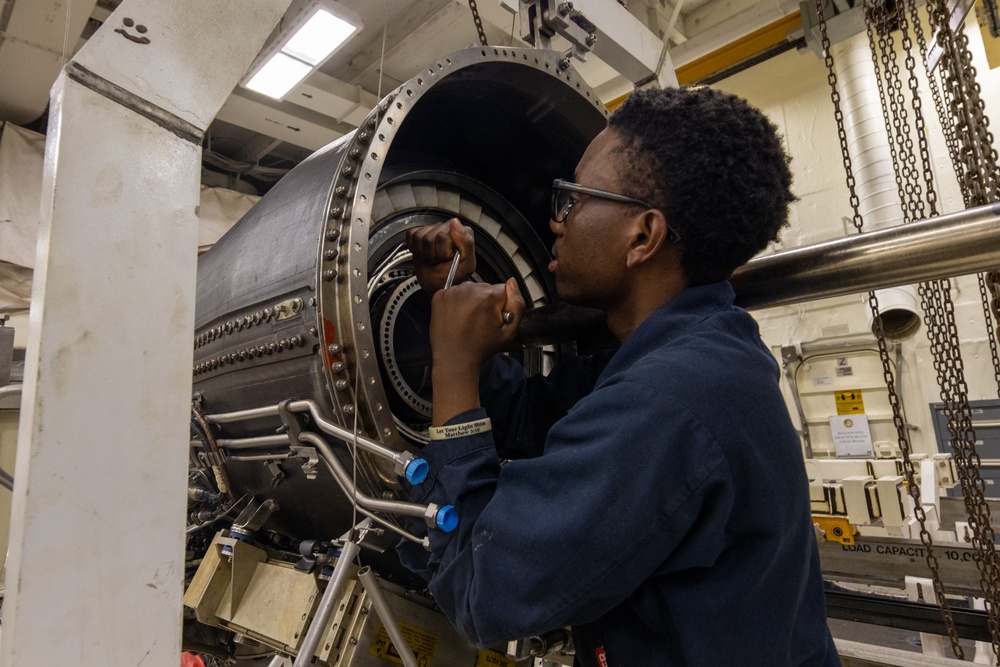 Abraham Lincoln conducts routine operations