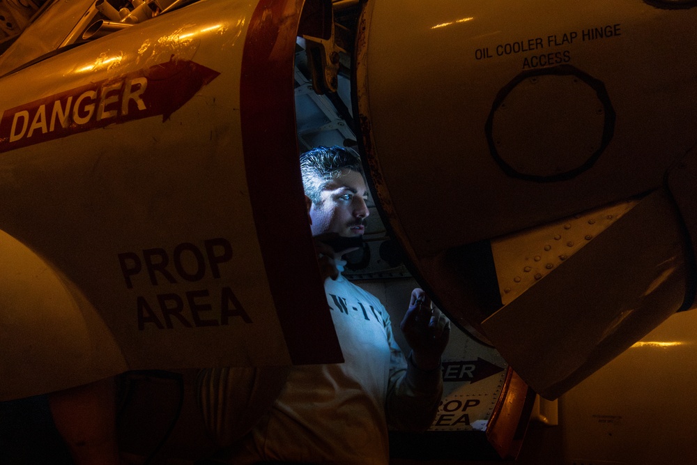 Abraham Lincoln conducts routine operations