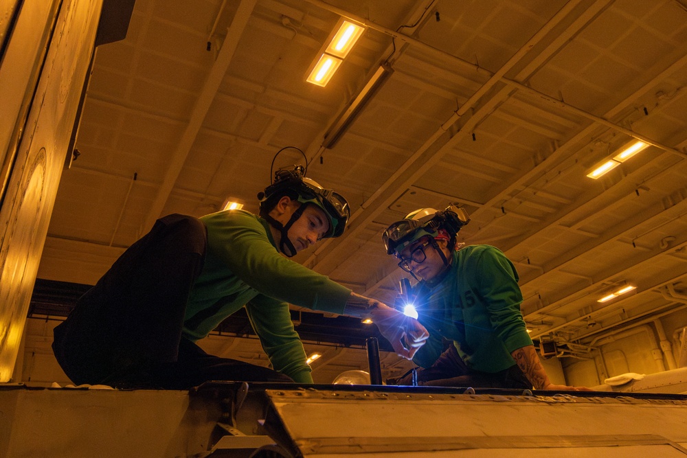 Abraham Lincoln conducts routine operations