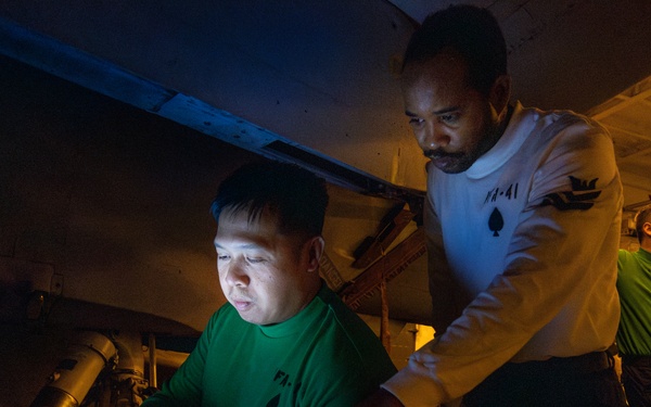 Abraham Lincoln conducts routine operations