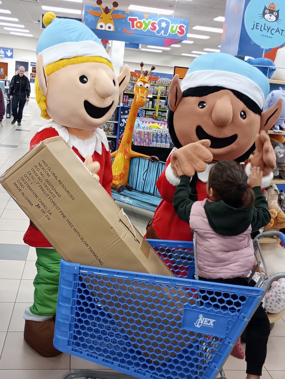 NEX patrons surprised and delighted during Navy Blue Holiday season