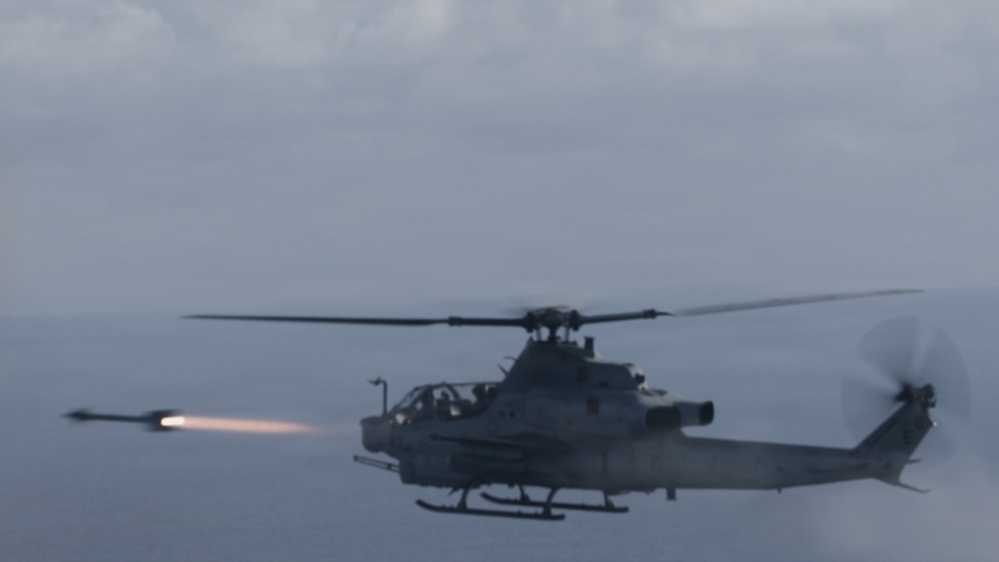 22nd MEU(SOC) | USS Fort Lauderdale VMM-263 Conducts an AIM-9 Sidewinder Missile Shoot Exercise