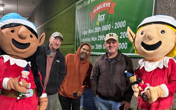 NEX patrons surprised and delighted during Navy Blue Holiday season