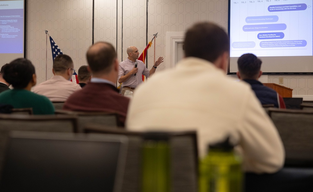 Marine Innovation Unit Town Hall with Force Headquarters Group Leadership