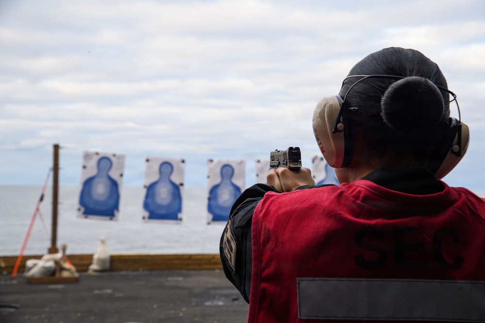 USS Theodore Roosevelt Small-Arms Qualification