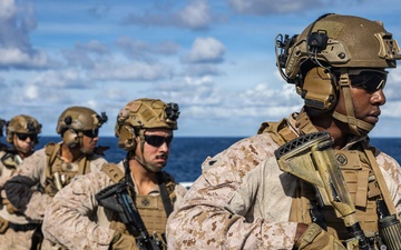 22nd MEU(SOC) | USS Fort Lauderdale India Company Conducts a Deck Shoot