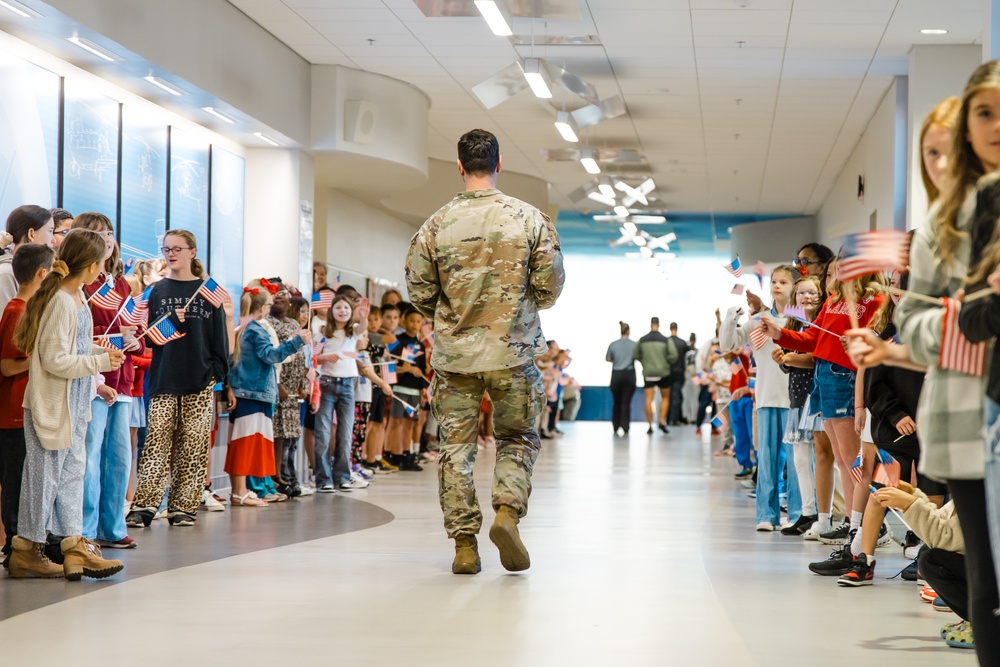 Ellis D. Parker elementary school honors veterans