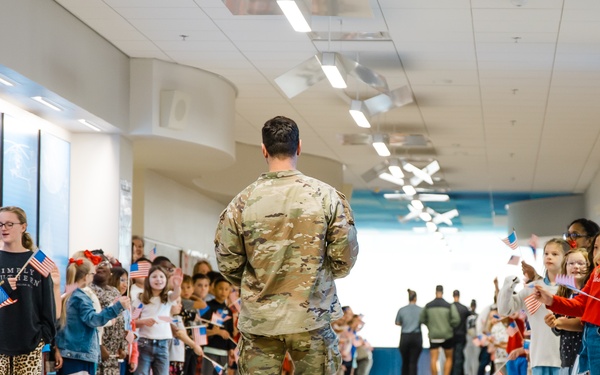 Ellis D. Parker elementary school honors veterans
