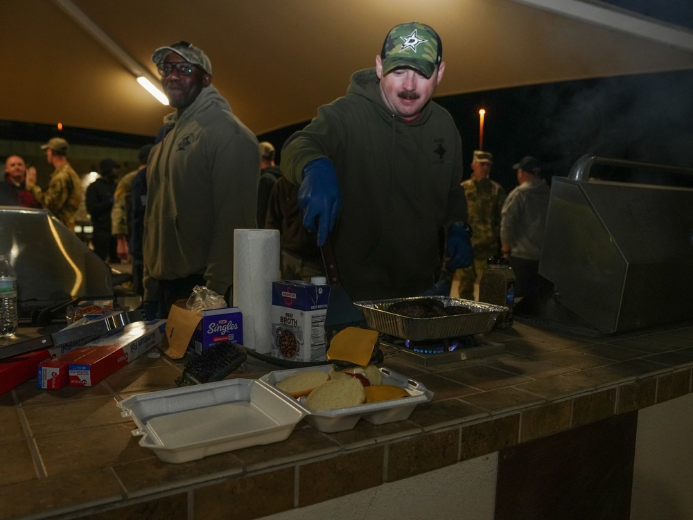 Creech Hosts Midnight Barbecue