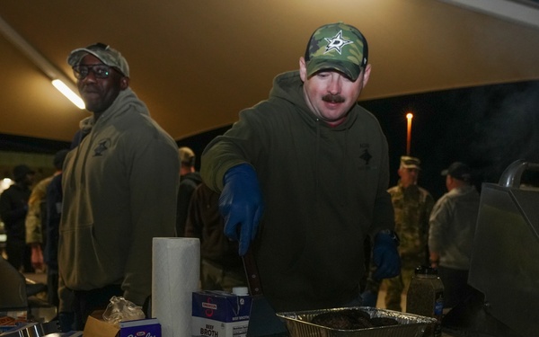 Creech Hosts Midnight Barbecue