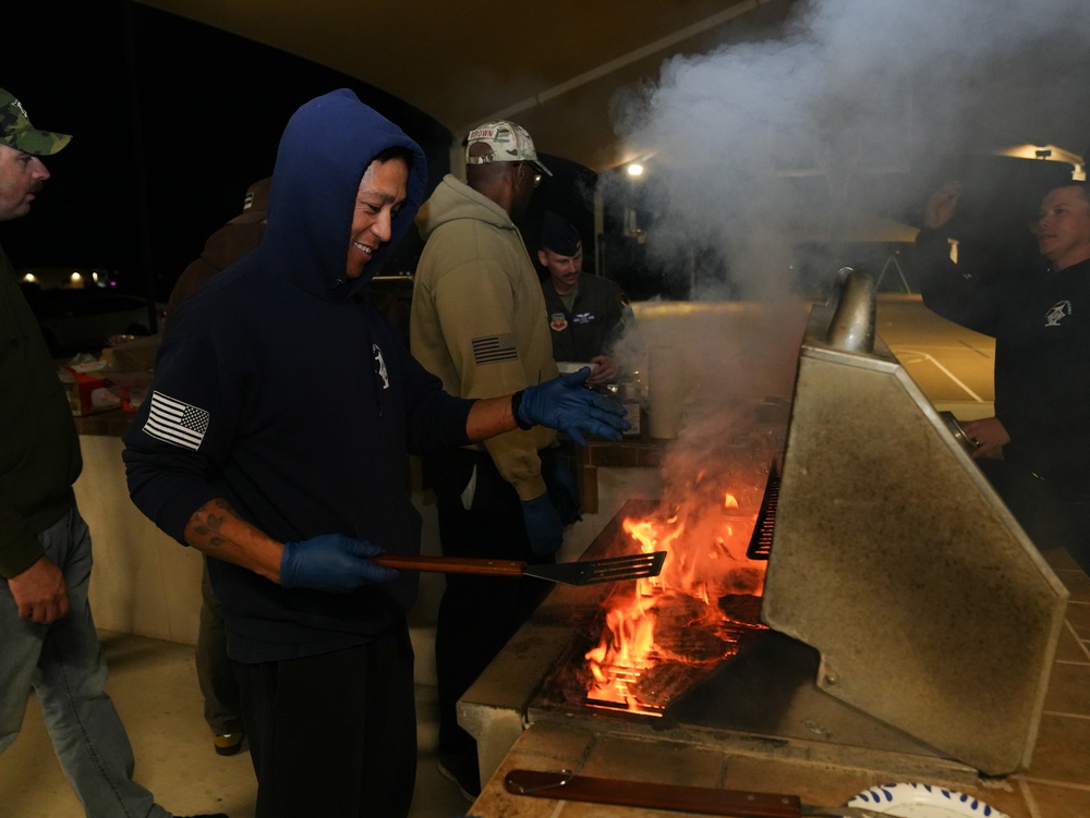 Creech Hosts Midnight Barbecue
