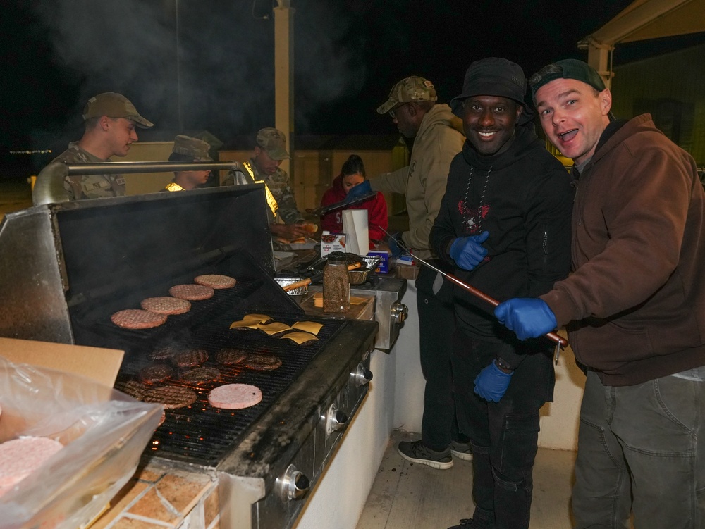 Creech Hosts Midnight Barbecue