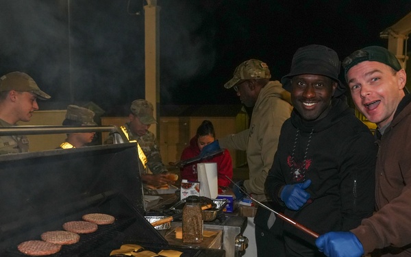 Creech Hosts Midnight Barbecue