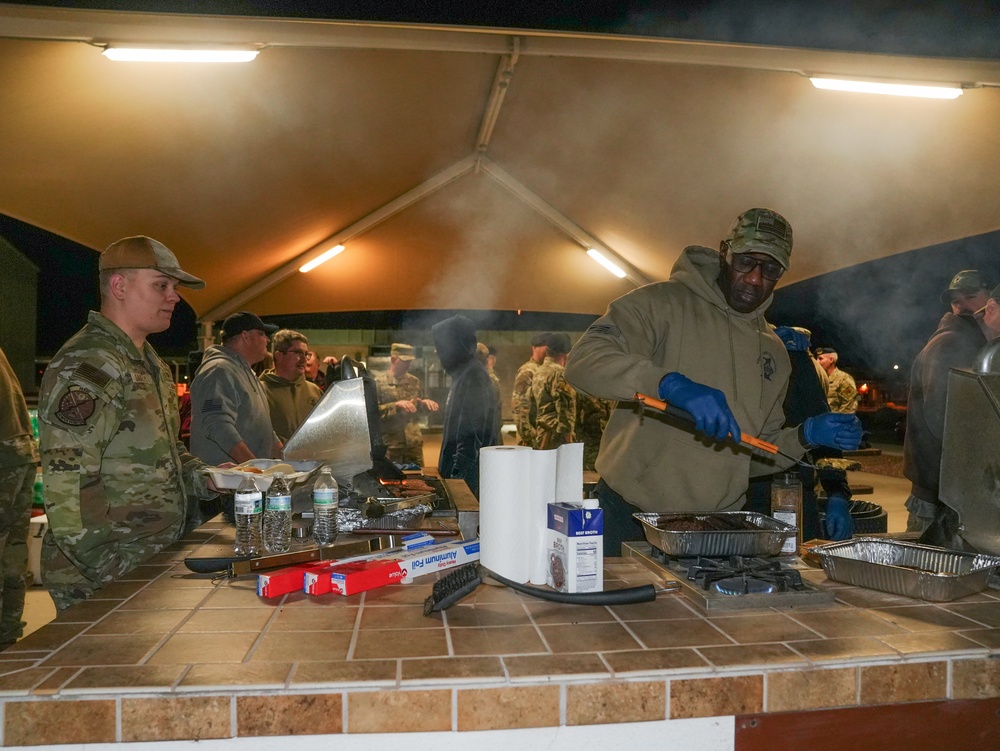 Creech Hosts Midnight Barbecue