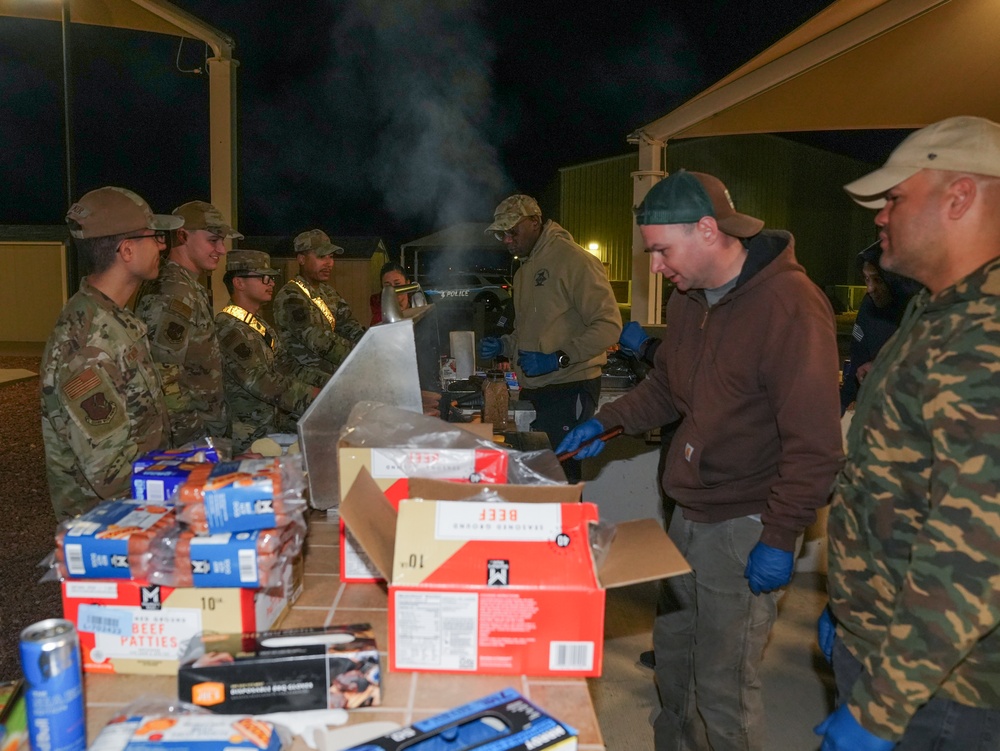 Creech Hosts Midnight Barbecue